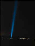 Click here for larger photos of searchlights in use.
